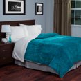 thumbnail image 3 of Somerset Home Floral Etched Fleece Blanket with Sherpa, 3 of 4
