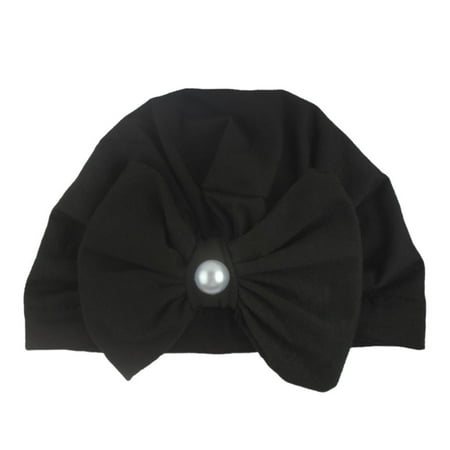 

Relanfenk Baby Hats Boy Girl Solid Bow Tie Knotted Beanie Headwear Cap Hat