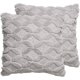 thumbnail image 1 of Juego de 2 fundas de almohada de piel sintética súper suaves de estilo lujoso, funda de almohada de terciopelo decorativa para cojín, sofá, cama, sala de estar, cuadrada, 18 x 18 pulgadas, 1 of 5