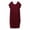 1_Wine, variant on Asxite Plus Size Summer Dresses for Women Casual Solid Loose Round Neck Short Sleeve Midi Sundress