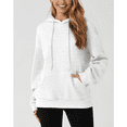 thumbnail image 3 of MLDRA Hoodies for Women, Fall Crewneck Womens Hoodies Sweatshirt for Women 2025 Waffle Knit Pullover with Pockets, Essentials Hoodie Casual Long Sleeve Drawstring, 3 of 9