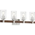 thumbnail image 4 of Arabel 4 - Light Brushed Nickel/Nutmeg Wood Wood Wall Sconce, 4 of 5