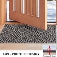 thumbnail image 3 of Black and White Geometric Pattern Door Rugs,Washable Non Slip Door Mats Indoor,Decorative Door Mats,Entry Mat Indoor for Entrance,Bedroom,Kitchen,Bathroom,17"x30", 3 of 6