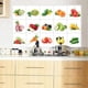 thumbnail image 2 of Vegetable Fruit Kitchen Stickers Anti-oil Paste Waterproof Removable Wall Stickers Decals Wallpaper Tile Decor, 2 of 3