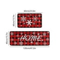 thumbnail image 3 of PONPRNGY 2 Pcs Christmas Kitchen Rugs and Mats for Floor Non Slip Backing Mat Merry Christmas Kitchen Decor Kitchen Rug Sets Xmas Decor, 3 of 7
