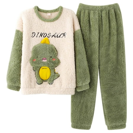 

Men Pajamas Suit Cute Hooded Freece Tops Pants Outfit Winter Warm Lengthened Plush Hoodies Sweatshirt Trouse Set