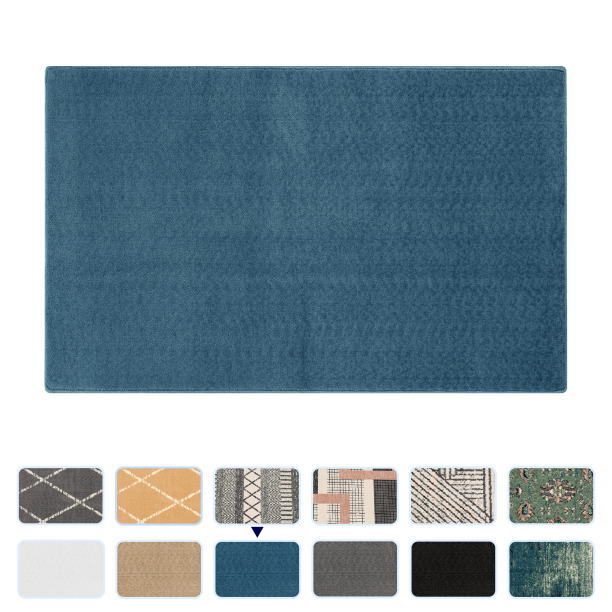 "Subrtex Modern Area Rugs Soft AntiStain Durable Carpets,5'x8',Blue