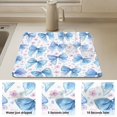 thumbnail image 6 of Dish Drying Mats Diatomaceous Earth Super Absorbent Non-slip Rubber Sole 23.6x19.7in Cute Light Blue Bows Pattern, 6 of 11