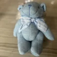 thumbnail image 1 of Knitted Wool Teddy Bear Plush Doll Bow Knot Bear Toy Children's Birthday Wedding And Annual Meeting GiftBlueBlue Gao Jinjia unisex, 1 of 2