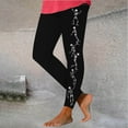 thumbnail image 2 of BUIgtTklOP no boundaries Women's Halloween Funny Graphic Skinny Leggings High Waist Spider Web/Pumpkin/Bloody Printed Soft Hiking Comfy Yoga Pants Witch Sporty Athletic Tights, 2 of 4