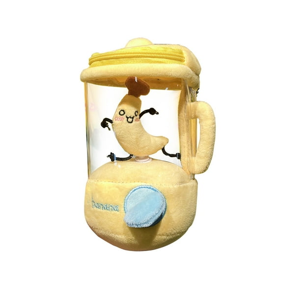 Plush Toy, Cute Simulation Plush Doll With Transparent Cup - Shaped Storage, Soft Stuffed Animal For , Decorative For Bedroom, Playtime Companion For Toddlers