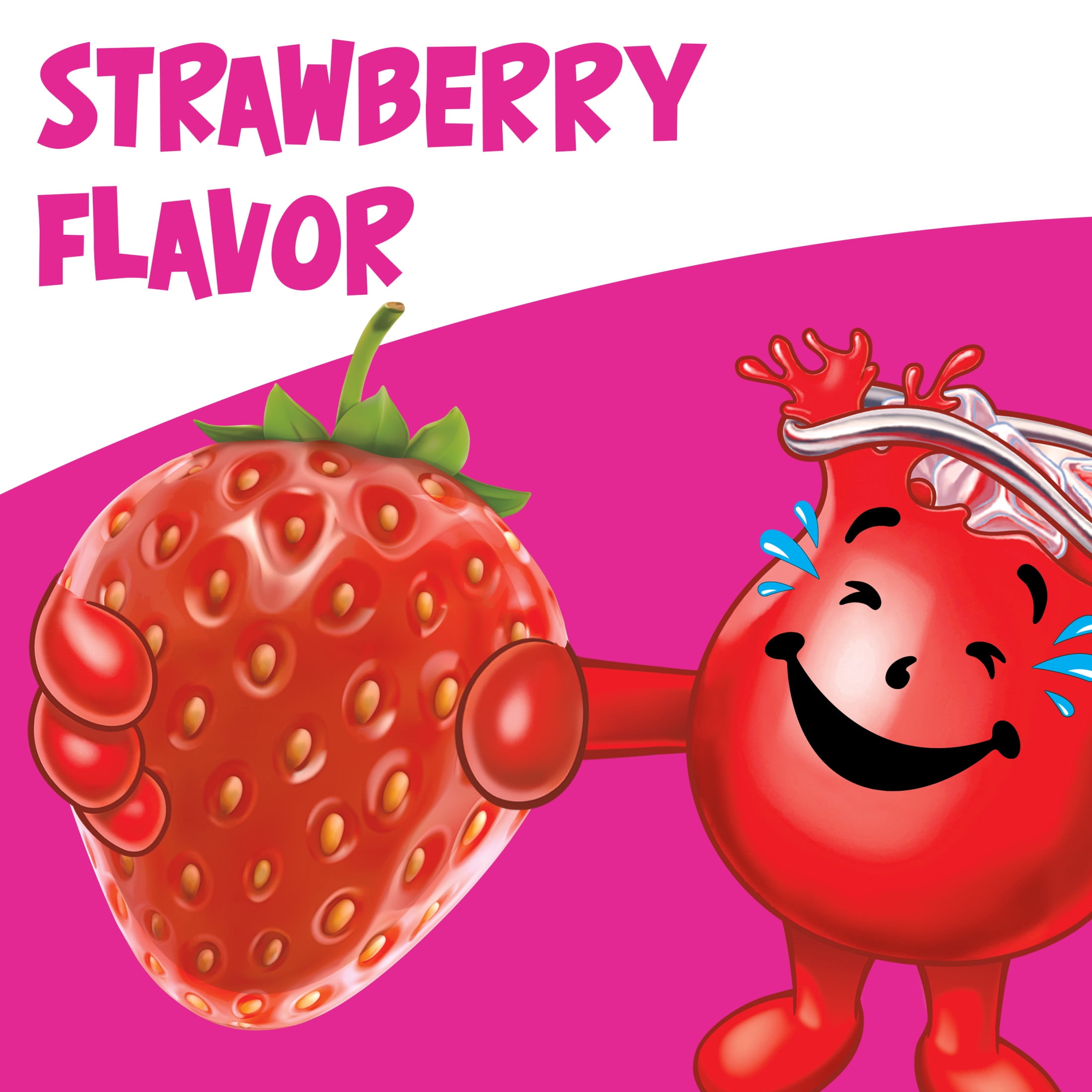 Kool-Aid Unsweetened Drink Mix, 1 Packet, for Flavorful Hydration and Shareable Refreshment, Strawberry Artificially Flavored, Good Source of Vitamin C, Caffeine Free, 0.14 oz