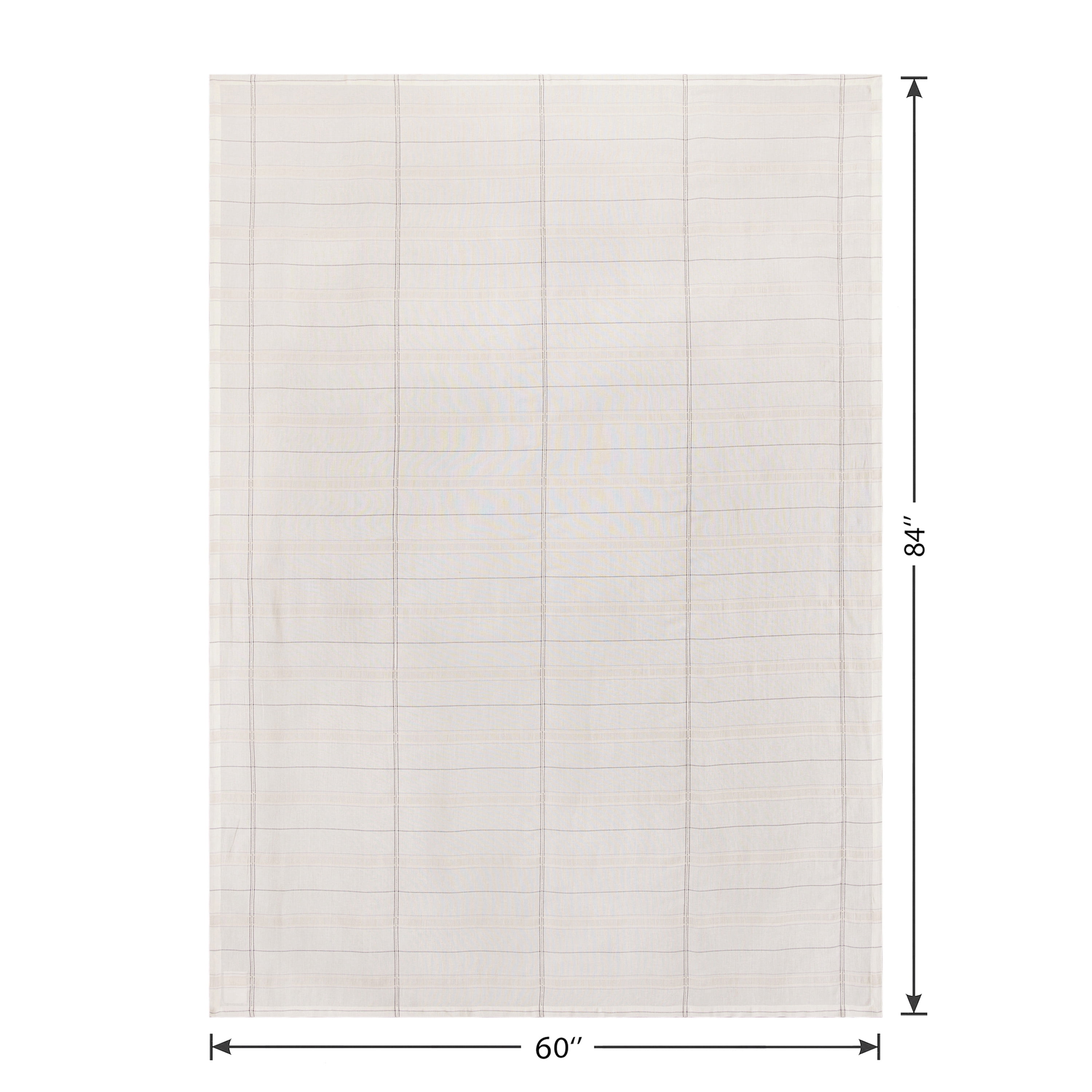 Better Homes & Gardens Silver Tuesday Plaid Tablecloth, 60 in x 84 in, Cotton & Polyester Blend