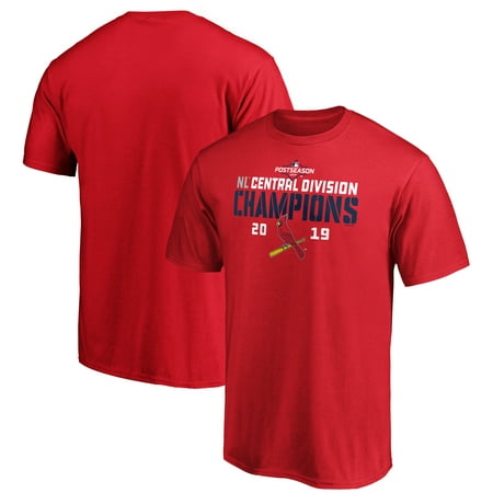 St. Louis Cardinals Majestic 2019 NL Central Division Champions Delayed Steal T-Shirt -