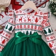thumbnail image 6 of yocbz Toddler Christmas Dress Toddler Infant Girl Christmas Dress Buffalo Plaid Tulle Tutu Skrit Princess Dress Xmas Clothes Outfit for Kids White,Size for 2-3 Years, 6 of 7