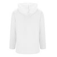thumbnail image 5 of Womens Cardigan Knitted Hoodies Long Sleeve Hooded Tops Full Zip Hoody Jackets Lightweight Sweatshirt Womens Casual Hoodies Zipped Sweater Tops with Pockets white XXL, 5 of 7