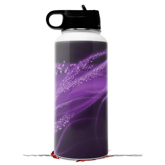 Skin Wrap Decal compatible with Hydro Flask Wide Mouth Bottle 32oz Mystic Vortex Purple (BOTTLE NOT INCLUDED)