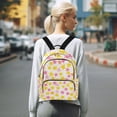 thumbnail image 7 of FORMRS Mini Backpack Purse for Women Travel Daypack Casual Shoulder Bag, White Stars Pattern, 7 of 7