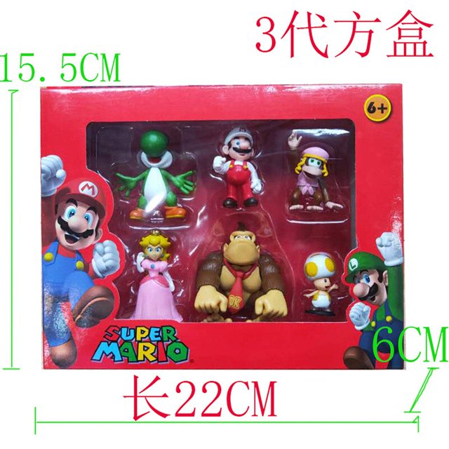 Super Mario Bros juego Rick muñecas de dibujos animados modelo Anime figura marioneta coleccionable modelo de acción juguetes decoración de escritorio regalos zhangmengya LED