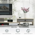 thumbnail image 4 of Dual Monitor Stand with Drawer - Adjustable - Laptop Riser for Desk Organizer. Adjustable Length and Angle Desktop Laptop Stand Office Organizer Printer, 4 of 8
