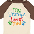 thumbnail image 4 of Inktastic Grandpa Loves Me Boys or Girls Long Sleeve Baby Bodysuit, 4 of 5