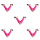 thumbnail image 1 of Greeniant Manoplas de refrigeración Parasol Accesorios para ciclismo Envoltura de manos Accesorio de conducción Cubierta de mano Múltiples Rosa roja 5piezas, 1 of 6