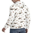 thumbnail image 6 of Daiia Dachshund Dog for Men's Fashion Hoodies & Sweatshirts with Kangaroo Pocket Hooded Sweatshirt Breathable & Moisture Wicking-Small, 6 of 7