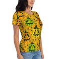thumbnail image 4 of Halloween Shirts for Women, halloween pumpkin fun Womens Tops Casual T Short Sleeve Shirts Halloween Party Costume, 4 of 6