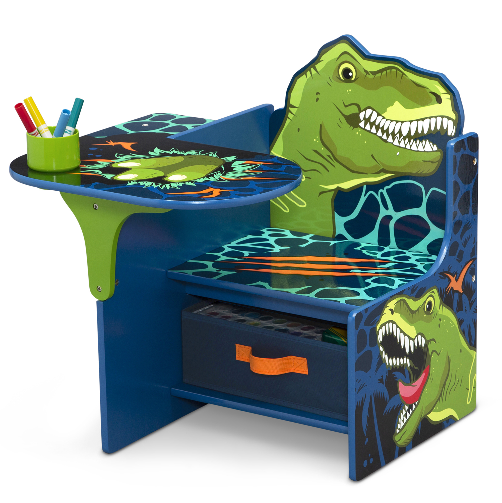 Delta Children Dinosaur Chair Desk with Storage Bin