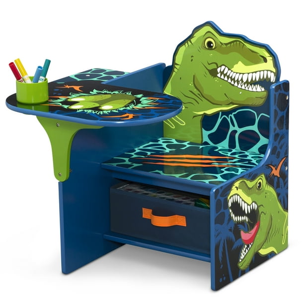 Delta Children Dinosaur Chair Desk with Storage Bin Greenguard Gold