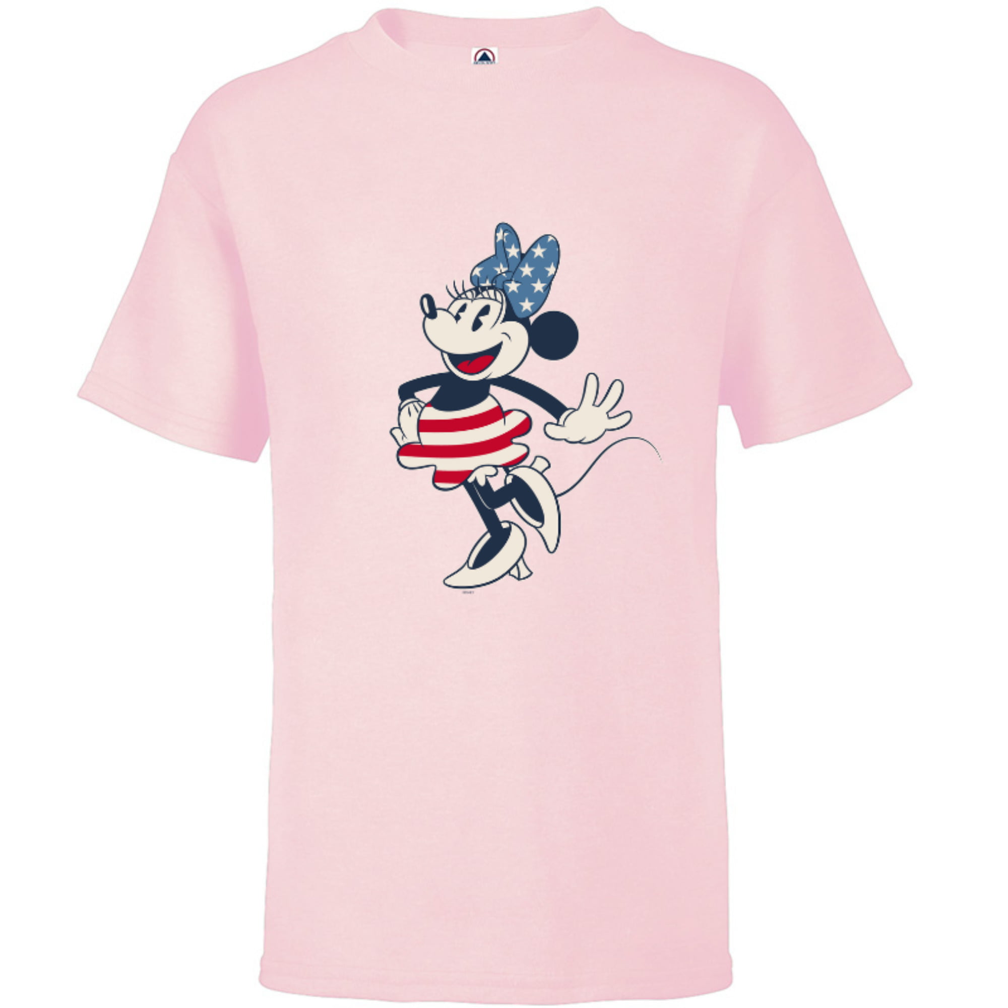 Disney Minnie Mouse Vintage Americana Short Sleeve T Shirt For Kids Customized White Walmart Com