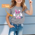 thumbnail image 2 of MIASHUI T-Shirts Graphiques de Pâques pour Garçons Doux Décontractés à Manches Courtes Hauts Colorés pour Enfants Gris, 3-4 Ans, 2 of 4