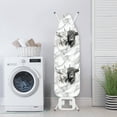 thumbnail image 3 of HELLHERO Cow Marble Ironing Board Cover 15x54 Standard Size Padding Decorative Covers for Ironing Board Padded Iron Cover Daisy Iron Table Cover with Elastic Edge, 3 of 5