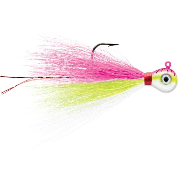 VMC Bucktail Jig Pink Fire UV 1/16 oz