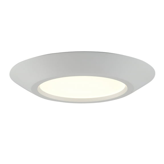 Trans Globe Lighting Led-30094 Vanowen Too 8" Wide Led Flush Mount Ceiling Fixture - White
