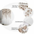 thumbnail image 6 of Shower Curtain Brown Eucalyptus Leaf Bathroom Curtains with Hooks, Waterproof Fabric Leaves Branch Bath Shower Curtains Set for Bathroom Bathtubs Decor 36x72 Inch, 6 of 8