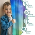 thumbnail image 3 of Blackout Kids Curtains,Rainbow Tie Dye Cloud Childrens Insulated Curtains Set Of 2,Bedroom Essentials,Toddler Room Decor 42"x54", 3 of 5