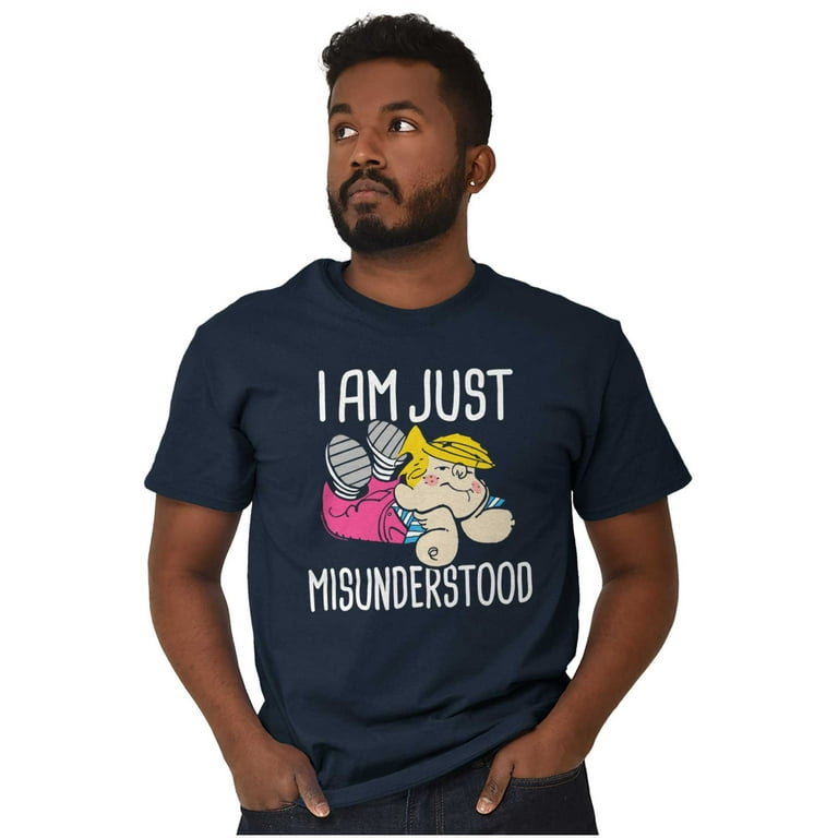 Dennis The Menace Just Misunderstood Men s Graphic T Shirt Tees Brisco Brands L