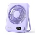 thumbnail image 1 of Ventilador de escritorio WHATOOK Small, 5000 mAh, batería de 25 horas, 100 velocidades, 1 of 7