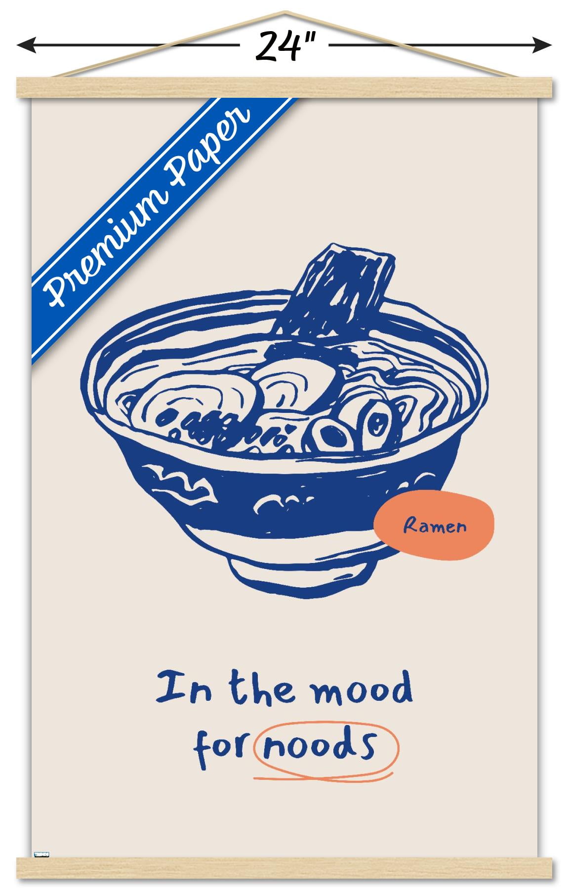 In The Mood For Noods Wall Poster with Magnetic Frame, 22.375" x 34"