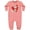 Mauve, variant on Hug Sock Monkey Baby Fleece Romper