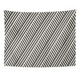 thumbnail image 1 of POGLIP Interlacing Parallel Stripes Monochrome Pattern Abstract Geometric Wall Art Hanging Tapestry Home Decor for Living Room Bedroom Dorm 51x60 inch, 1 of 2