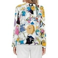 thumbnail image 2 of Adventure Time Women's Pajama Top 3D Digital Print Sleepwear Trendy Crewneck Pullovers Long Sleeve Shirts 4XL, 2 of 8