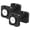 Black 12, variant on 9-in-1 Adjustable Dumbbell Set 80LBS Free Weights for Home Gym, Space Saving Carbon Steel Square Dumbbell with Quick-Lock System