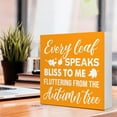 thumbnail image 4 of Zomyto 7x7 In Every Leaf Speaks Bliss to Me Fluttering from the Autumn Tree Wooden Box Sign Desk Decor, 4 of 7