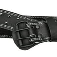 thumbnail image 3 of ESTREMO Weightlifting Belt - Genuine Leather 4 inches Wide Back Support Belt. Adjustable with Steel Buckle. Ideal for Gym and Lifting. Lower Back Support for Men and Women- Black, 3 of 8
