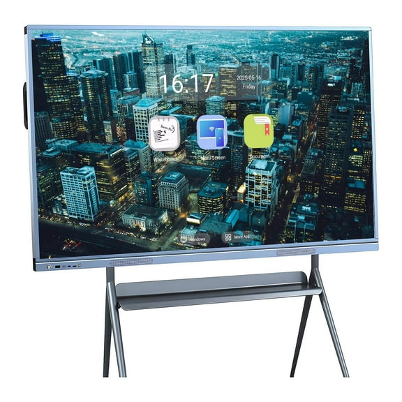 BELNET 55''4K UHD Interactive Whiteboard, Smart TVs, All in One Smartboard for Office, Digital Smart Whiteboard Built in Dual System for Classroom