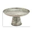 thumbnail image 4 of DecMode 12" x 7" Gray Metal Galvanized Decorative Stand, 1-Piece, 4 of 9