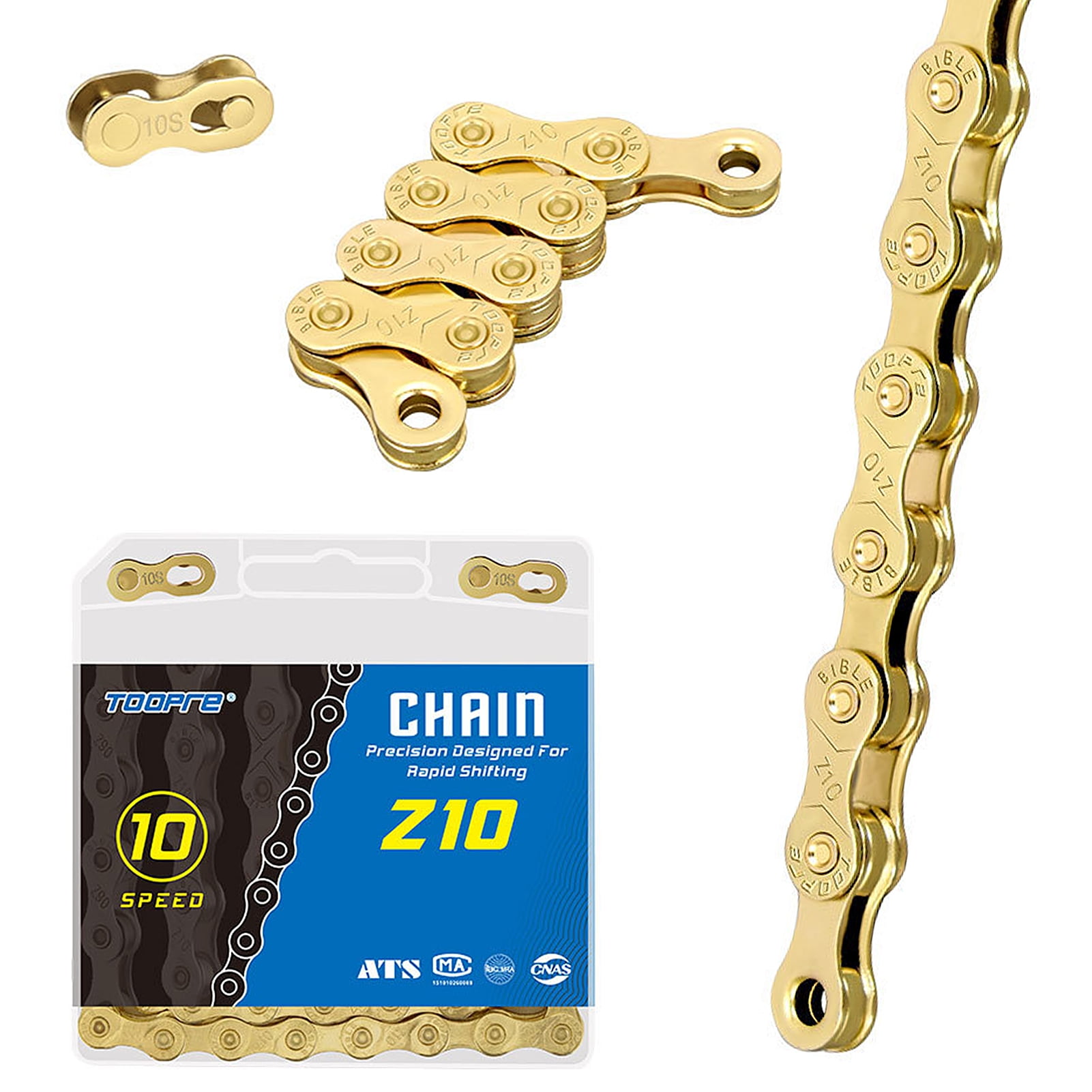10 Speed 116 Links Bike Chain Bicycle Cicycle Mountain Road Chain Carbon Steel 