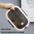 thumbnail image 5 of Bento Box for Adults,Double-Layer Bento Box Compartmentalized Lunch Box Microwave-Specific Adults and Office Worker Meal Box,Pink, 5 of 6
